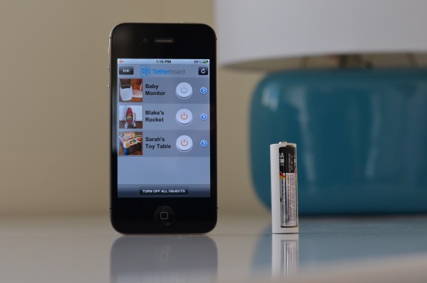 Tethercell - Batterie- und Akkufernsteuerung über Bluetooth mit dem Smartphone (Bild: Tetherboard)